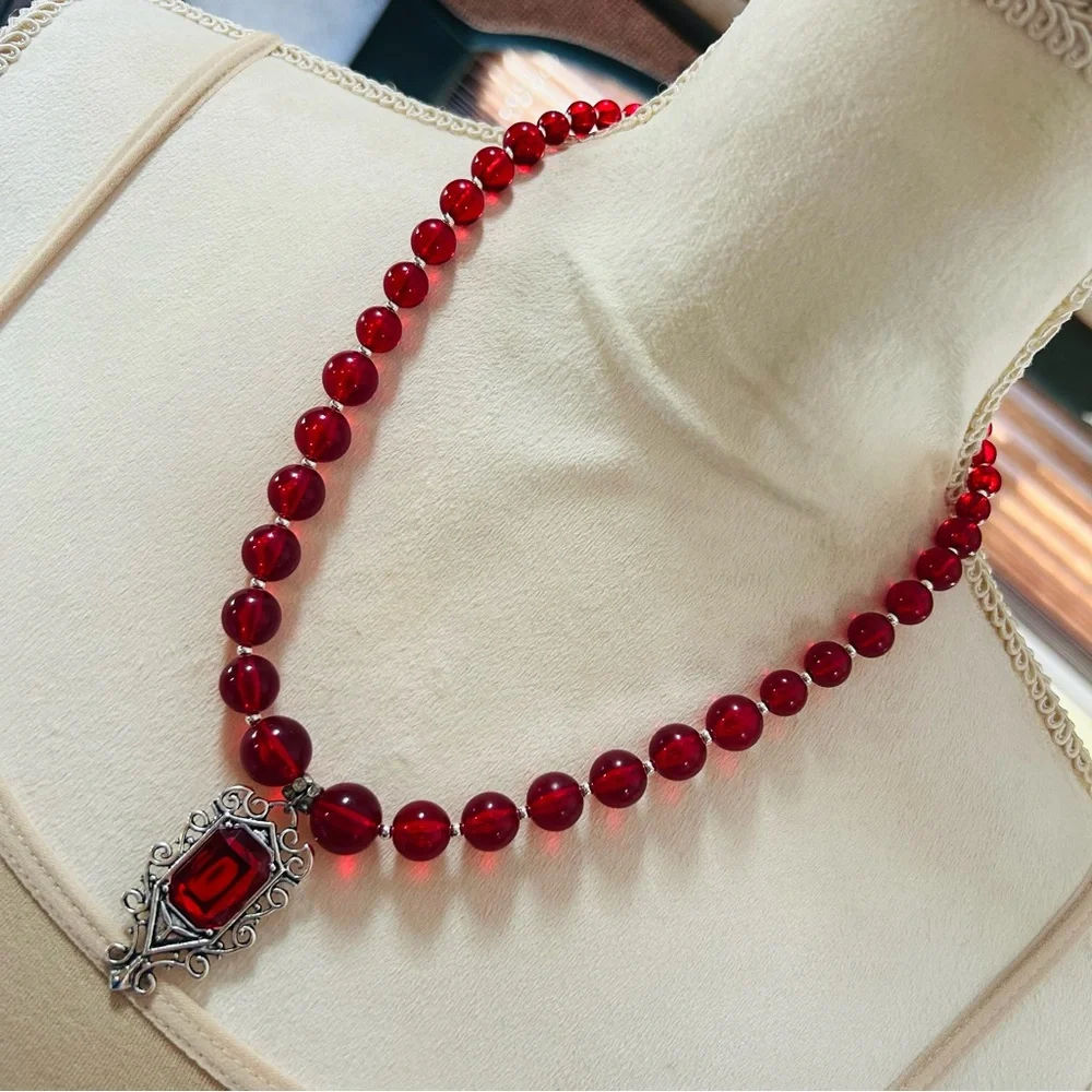 Hand Crafted | Jewelry | Handcrafted Vintage Repurpose Graduated Red ...